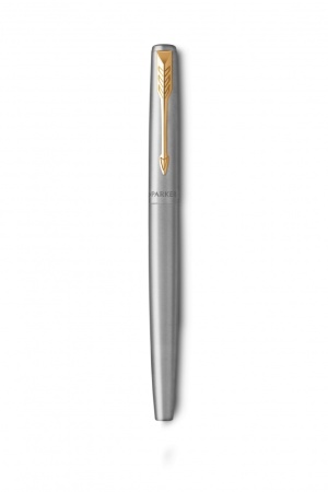 Подарочный набор: Ручка перьевая Parker Jotter Stainless Steel GT и Ежедневник недатированный красный