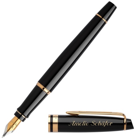 Перьевая ручка Waterman Expert 3, цвет: Black Laque GT, перо: F