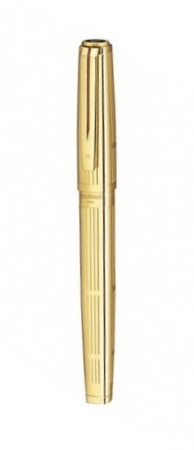Перьевая ручка Waterman Exception Solid Gold, цвет: Gold (золото),  перо: M/F, перо: золото 18К