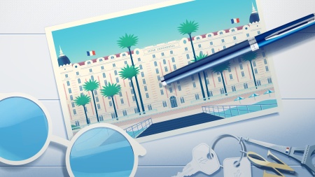 Шариковая ручка Waterman Hemisphere French riviera COTE AZUR в подарочной коробке
