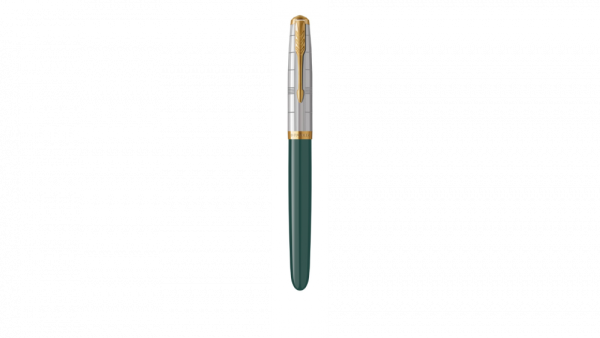 Перьевая ручка Parker 51 Premium Forest Green GT, перо: F чернила: Black,Blue, в подарочной упаковке.