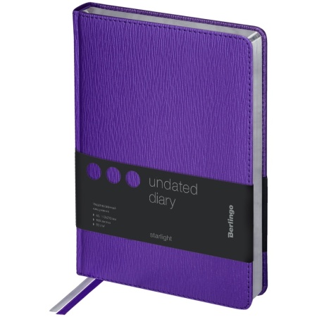 Подарочный набор: Шариковая ручка Parker Jotter Essential, Victoria Violet CT и Ежедневник недатир., серебр. срез, фиолетовый