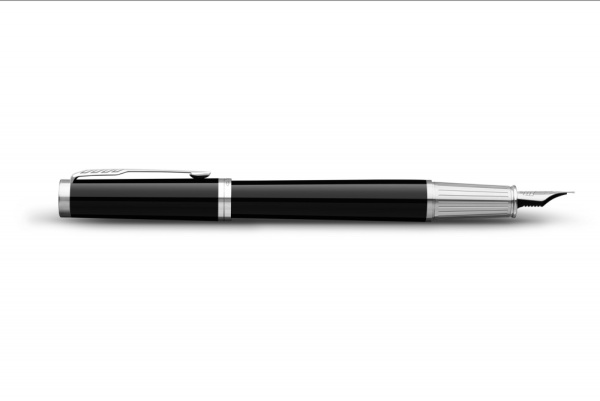 Ручка перьевая Parker "Ingenuity Black CT" перо: F, цвет чернил: blue/black, в подарочной упаковке.