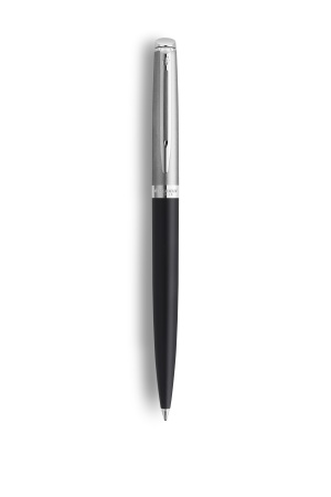 Шариковая ручка Waterman Hemisphere Entry Point Stainless Steel with Black Lacquer в подарочной упаковке