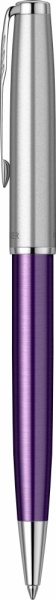 Шариковая ручка Parker Sonnet Essentials Violet SB Steel CT, цвет чернил black, перо: M, в подарочной упаковке.