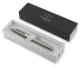 Перьевая ручка Parker IM Stainless Steel CT, перо: F, цвет чернил: blue, в подарочной упаковке.