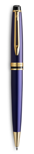 Шариковая ручка Waterman "Expert Blue Lacquer GT", цвет чернил: синий М