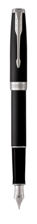 Перьевая ручка Parker Sonnet , Matte Black CT, перо: F, цвет чернил: black, в подарочной упаковке
