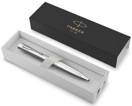Шариковая ручка Parker Urban Metro Metallic CT, стержень: M, цвет чернил: blue, в подарочной упаковке.
