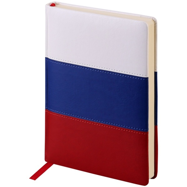 Подарочный набор:Шариковая ручка Parker Jotter Russia SE, цвет: St. Steel GT и Ежедневник недатир. триколор