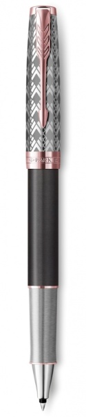 Ручка-роллер Parker Sonnet Premium Refresh GREY GT, стержень: F, цвет чернил: black, в подарочной упаковке