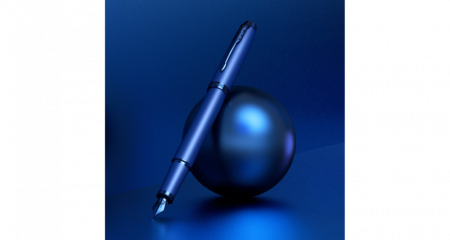 Перьевая ручка Parker IM Monochrome Blue, перо:F, цвет чернил: blue, в подарочной упаковке.