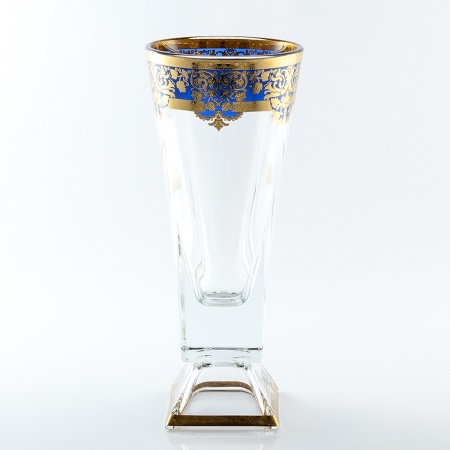 Ваза Astra Gold Natalia Golden Blue Decor 38см заказать в магазине Москве