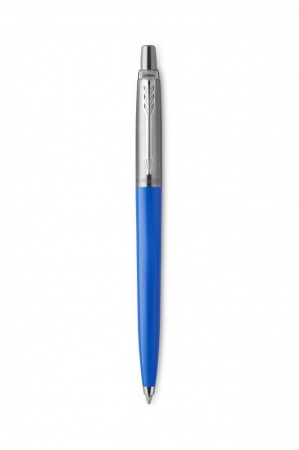 Подарочный набор: Шариковая ручка Parker Jotter ORIGINALS BLUE CT, стержень: Mblue В БЛИСТЕРЕ и блокнот ярко-синего цвета