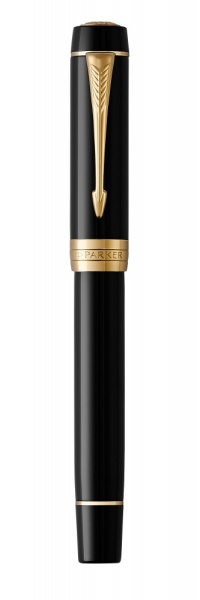 Перьевая ручка Parker Duofold Classic Centennial, Black GT, перо: F