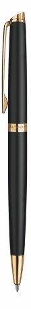 Шариковая ручка Waterman Hemisphere, цвет: MatteBlack GT, стержень: Mblk