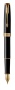 Перьевая ручка Parker Sonnet Black Lacquer GT, перо: F или М , цвет чернил: black, в подарочной упаковке