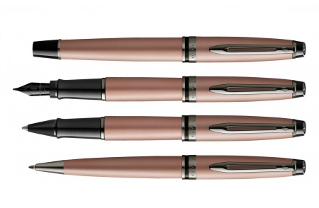 Шариковая ручка Waterman Expert Rose Gold, цвет чернил Mblue,  в подарочной упаковке