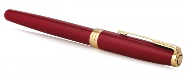 Перьевая ручка Parker Sonnet Red GT Intense, перо: F, цвет чернил: black, в подарочной упаковке