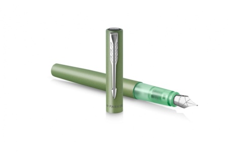 Перьевая ручка Parker Vector XL Green CT, цвет чернил blue, перо: F, в подарочной упаковке.