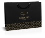 Подарочный набор: Шариковая ручка Parker IM Premium K318 Red GT, цвет чернил синий и красный ежедневник с золотым срезом