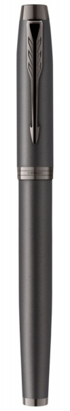 Перьевая ручка Parker IM Monochrome Black, перо:F/M, цвет чернил: blue, в подарочной упаковке.