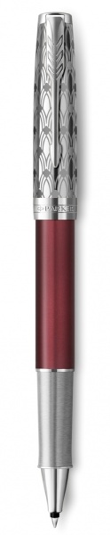Ручка-роллер Parker Sonnet Premium Refresh RED CT, стержень: F, цвет чернил: black, в подарочной упаковке