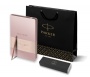 Подарочный набор:Шариковая ручка Parker Jotter XL SE20 Monochrome, цвет: Pink Gold b Ежедневник недатированный розовое золото.