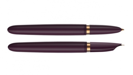 Перьевая ручка Parker 51 DELUXE PLUM GT, перо: F, цвет чернил: black, в подарочной упаковке.