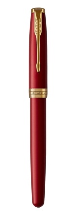 Ручка-роллер Parker Sonnet Red Intense GT, стержень: F, цвет чернил: black, в подарочной упаковке