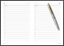 Подарочный набор: Шариковая ручка Parker Jotter Russia Steel GT и Ежедневник недатированный черный золотой срез