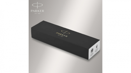 Ручка-роллер Parker IM Mat Black CT,стержень: F, цвет чернил: black, в подарочной упаковке.