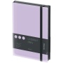 Подарочный набор: Шариковая ручка Parker "Jotter Victoria Violet Chrome CT" и Ежедневник недатир., черный/лаванда, с резинкой