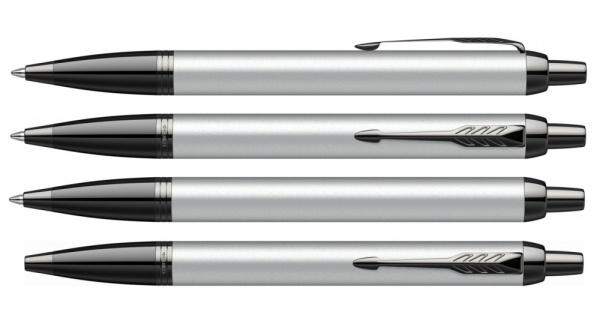 Шариковая ручка Parker IM Achromatic, Grey BT,стержень: M, цвет чернил: blue, в подарочной упаковке.