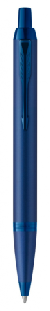 Шариковая ручка Parker IM Monochrome Blue, стержень:M, цвет чернил: blue, в подарочной упаковке.