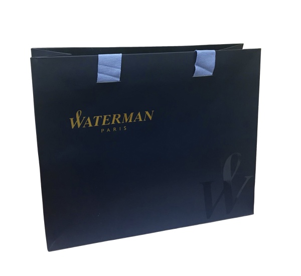 Подарочный набор Шариковая ручка Waterman Perspective, цвет: Silver CT, стержень Mbue с чехлом
