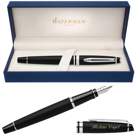 Перьевая ручка Waterman Expert 3, цвет: Matte Black CT, перо: F