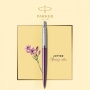 Шариковая ручка Parker "Jotter Victoria Violet Chrome CT", стержень:M, цвет чернил: blue в подарочной блистерной упаковке