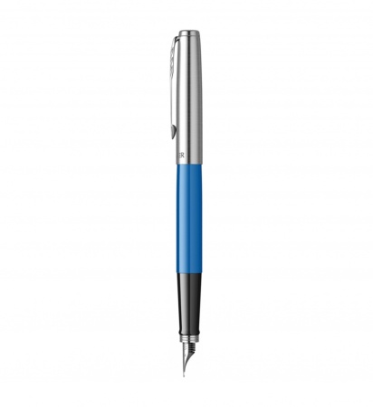 Ручка перьевая Parker Jotter Originals Blue Chrom CT , перо: F, цвет чернил: blue, в подарочной упаковке.