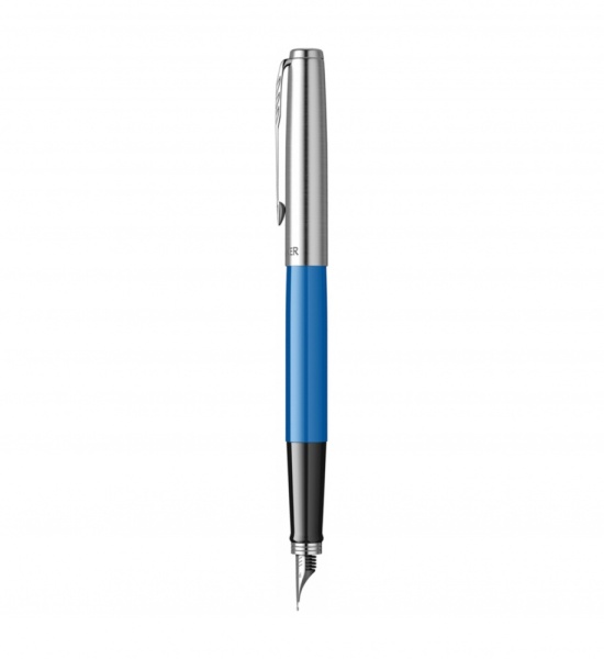 Ручка перьевая Parker Jotter Originals Blue Chrom CT , перо: F, цвет чернил: blue, в подарочной упаковке.