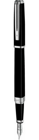 Перьевая ручка Waterman Exception, цвет: Slim Black ST, перо: F/M