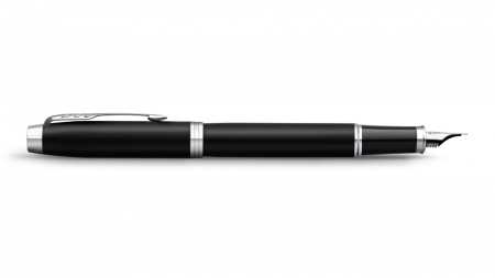 Перьевая ручка Parker IM Mat Black CT, перо: F, цвет чернил: blue, в подарочной упаковке.