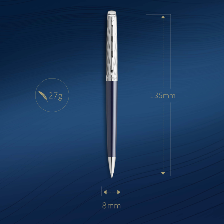 Шариковая ручка Waterman Hemisphere22 SE Deluxe Blue CT, стержень: M, цвет: Blue, в подарочной упаковке