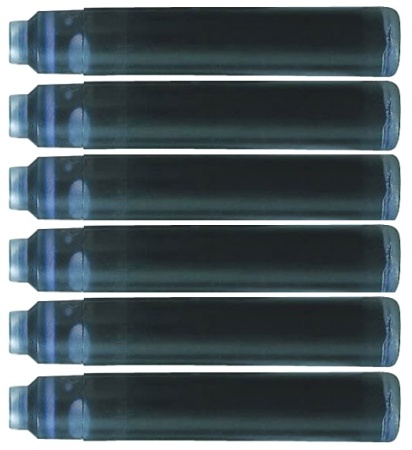 Чернила в картридже Waterman Blue MINI  (в упаковке 6 картриджей)