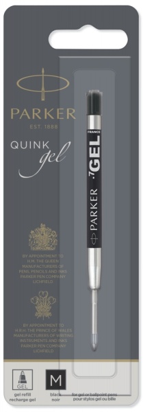 Cтержень гелевый Parker Gel Pen Refill M, размер: средний, цвет: черный