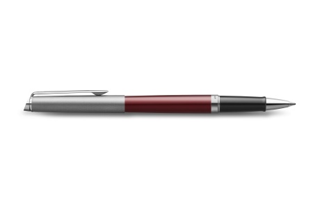 Ручка-роллер Waterman Hemisphere Entry Point Stainless Steel with Red Lacquer в подарочной упаковке