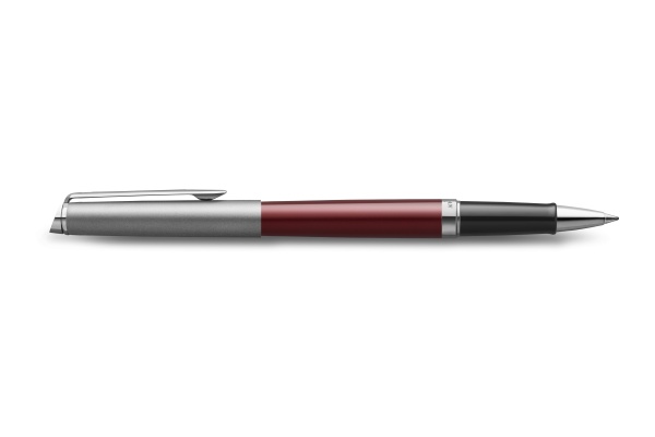 Ручка-роллер Waterman Hemisphere Entry Point Stainless Steel with Red Lacquer в подарочной упаковке