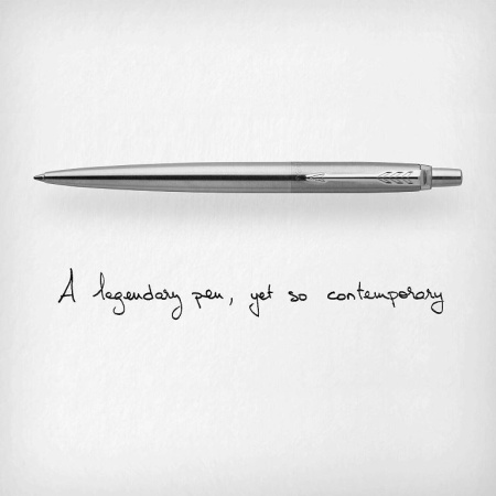 Шариковая ручка Parker Jotter Essential, St. Steel СT, стержень: Mblue