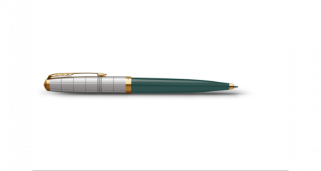 Шариковая ручка Parker 51 Premium Forest Green GT стержень: M, цвет чернил: black, в подарочной упаковке.