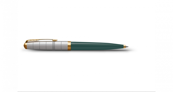 Шариковая ручка Parker 51 Premium Forest Green GT стержень: M, цвет чернил: black, в подарочной упаковке.